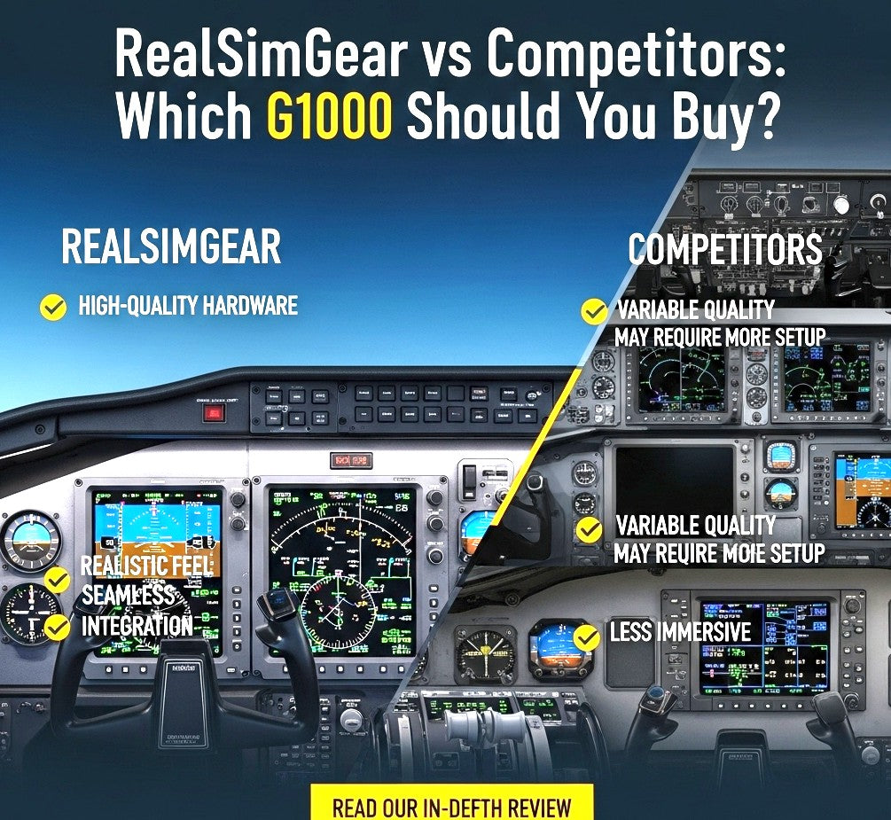 RealSimGear vs Competitors which G1000 should you buy