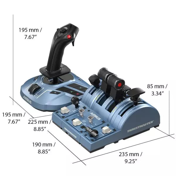 PC用ゲームコントローラー・コンバーター Thrustmaster TCA AirbusEdition + Rudder Thrustmaster TCA Captain Pack X Airbus Edition | FSZ